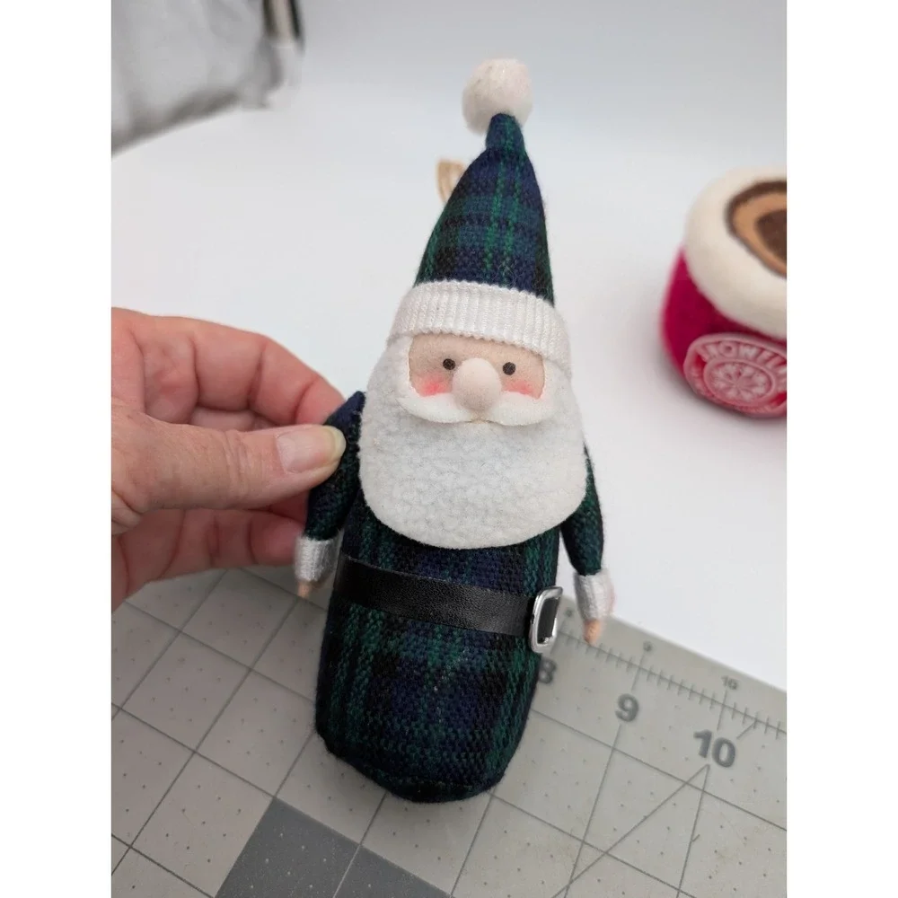 Target Cloth Christmas‎ Ornament  Lot Santa Clais Elf Reindeer Felted Wool